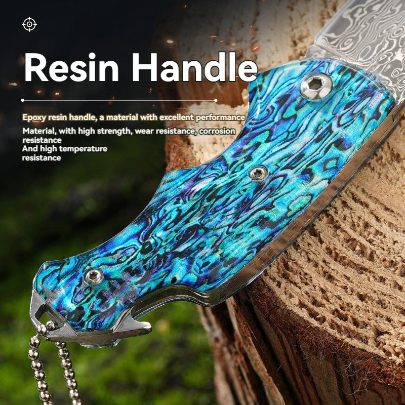 Folding Knife Damascus D22