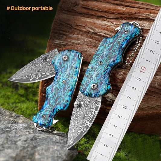 Folding Knife Damascus D22