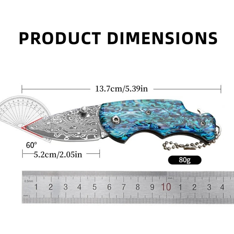 Folding Knife Damascus D22