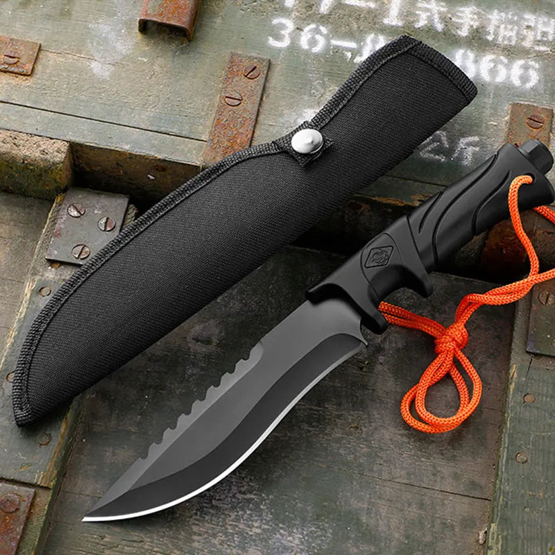 Outdoor Straight Knife Tactical Knife Multifunctional Knife Field