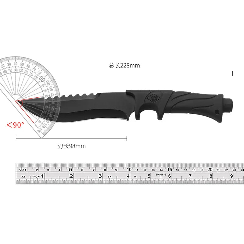 Outdoor Straight Knife Tactical Knife Multifunctional Knife Field