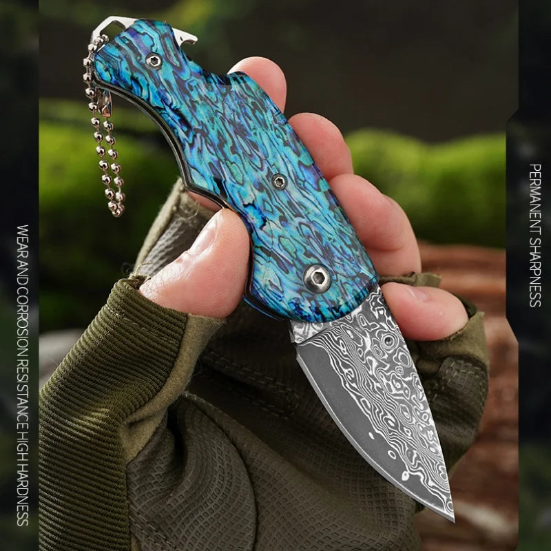 Folding Knife Damascus D22