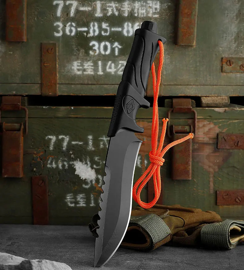 Outdoor Straight Knife Tactical Knife Multifunctional Knife Field